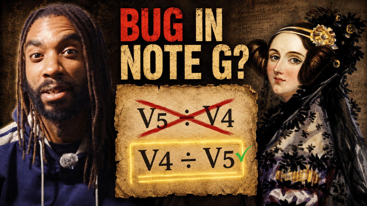 Clueless Pundit computer history graphic about Ada Lovelace, Note G, Operation 4 and a suspected bug in the first computer algorithm