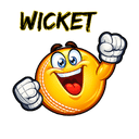 Wicket cricket sticker
