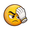 Cricket-ball character facepalming