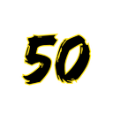 Fifty cricket milestone sticker